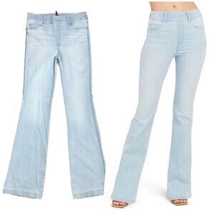 Spanx | Women | Light Wash Flare Leg High Rise Denim Stretch Pants | XL Tall